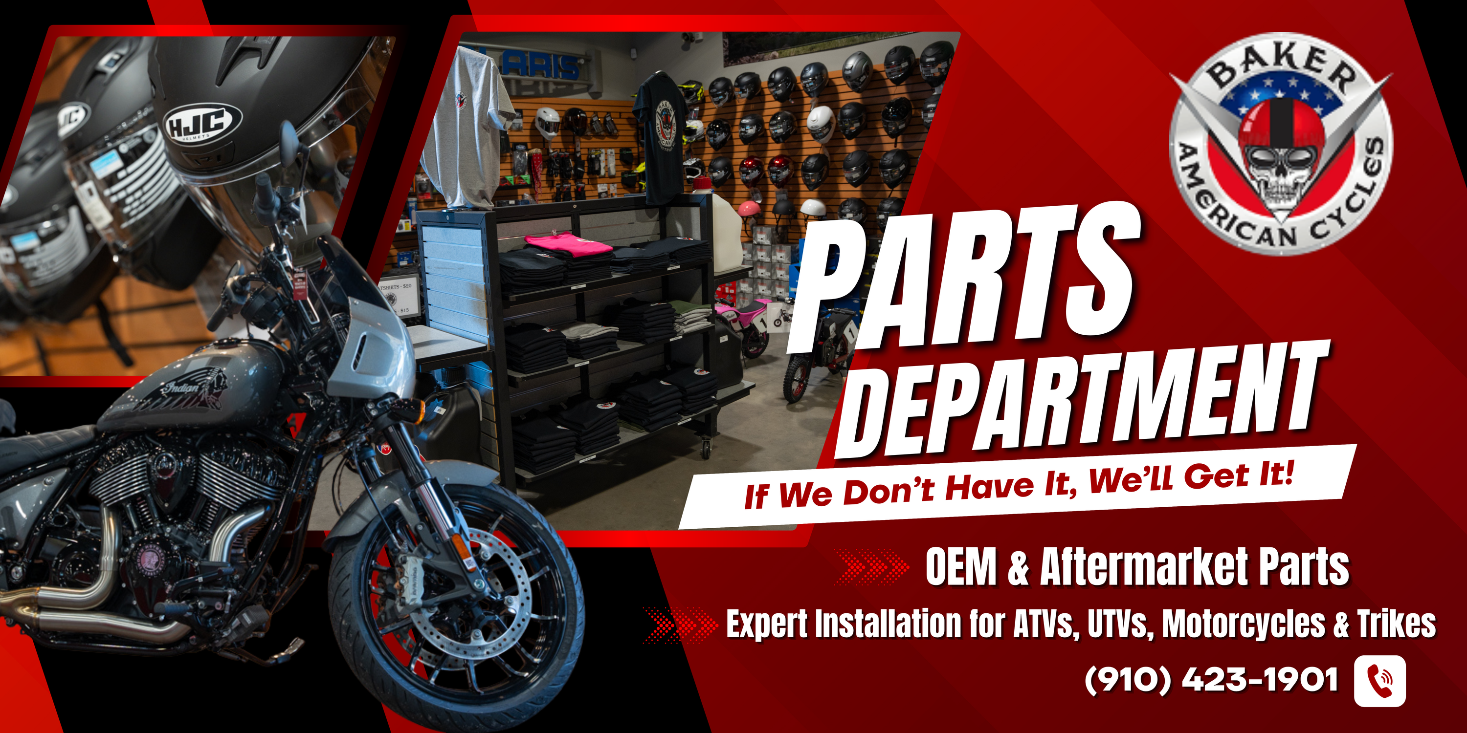 Motorcycle Parts Fayetteville, NC, Hope Mills, NC, Spring Lake, NC, Raeford, NC